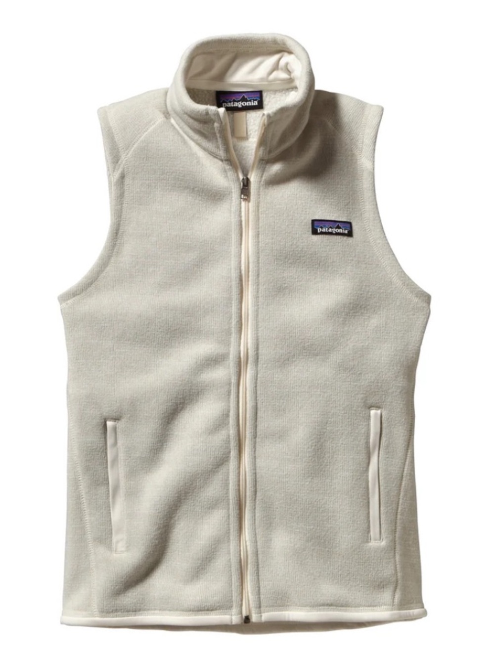 Patagonia Cream Fleece Vest - Women's Zip Front Sleeveless